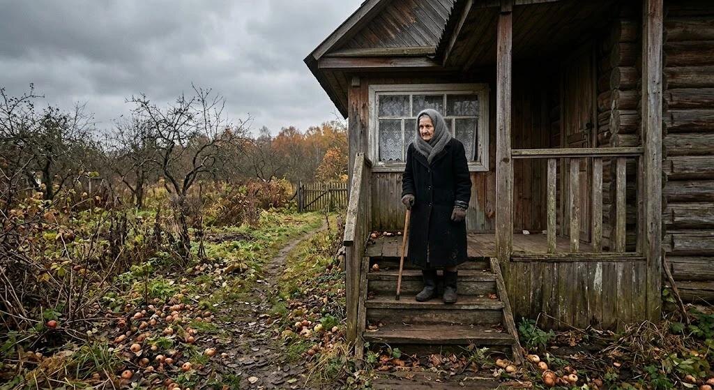 Старуха в доме напротив.